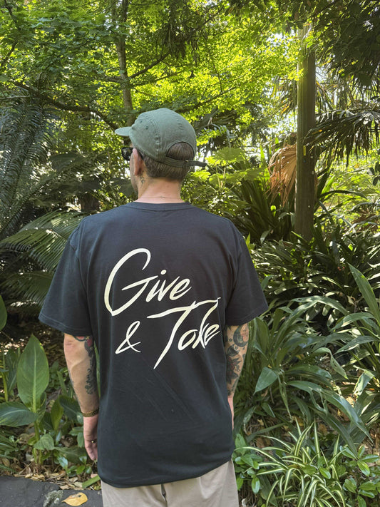 Give & Toke Tee - Pine Green