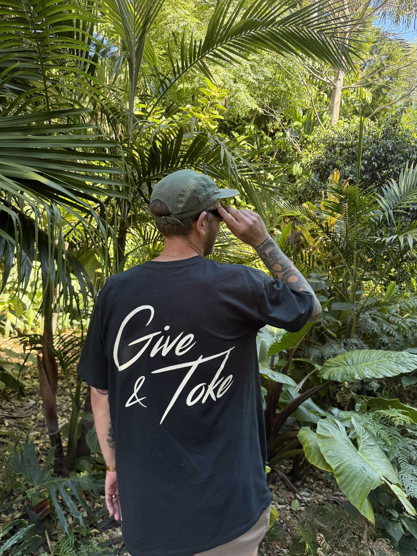 Give & Toke Tee - Pine Green
