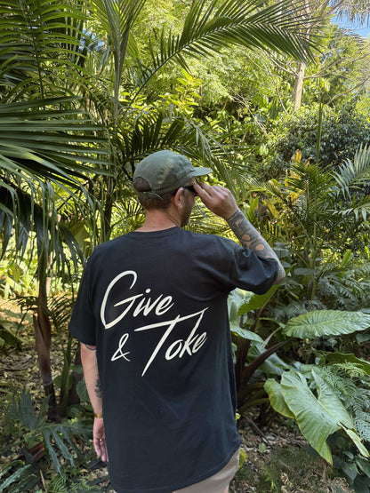 Give & Toke Tee - Pine Green