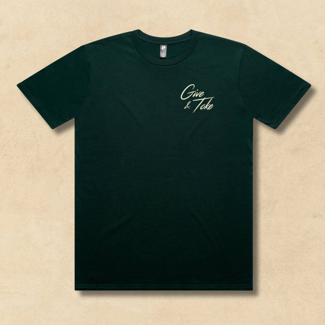 Give & Toke Tee - Pine Green