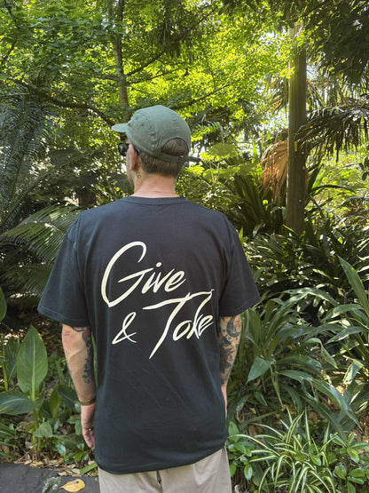 Give & Toke Tee - Pine Green