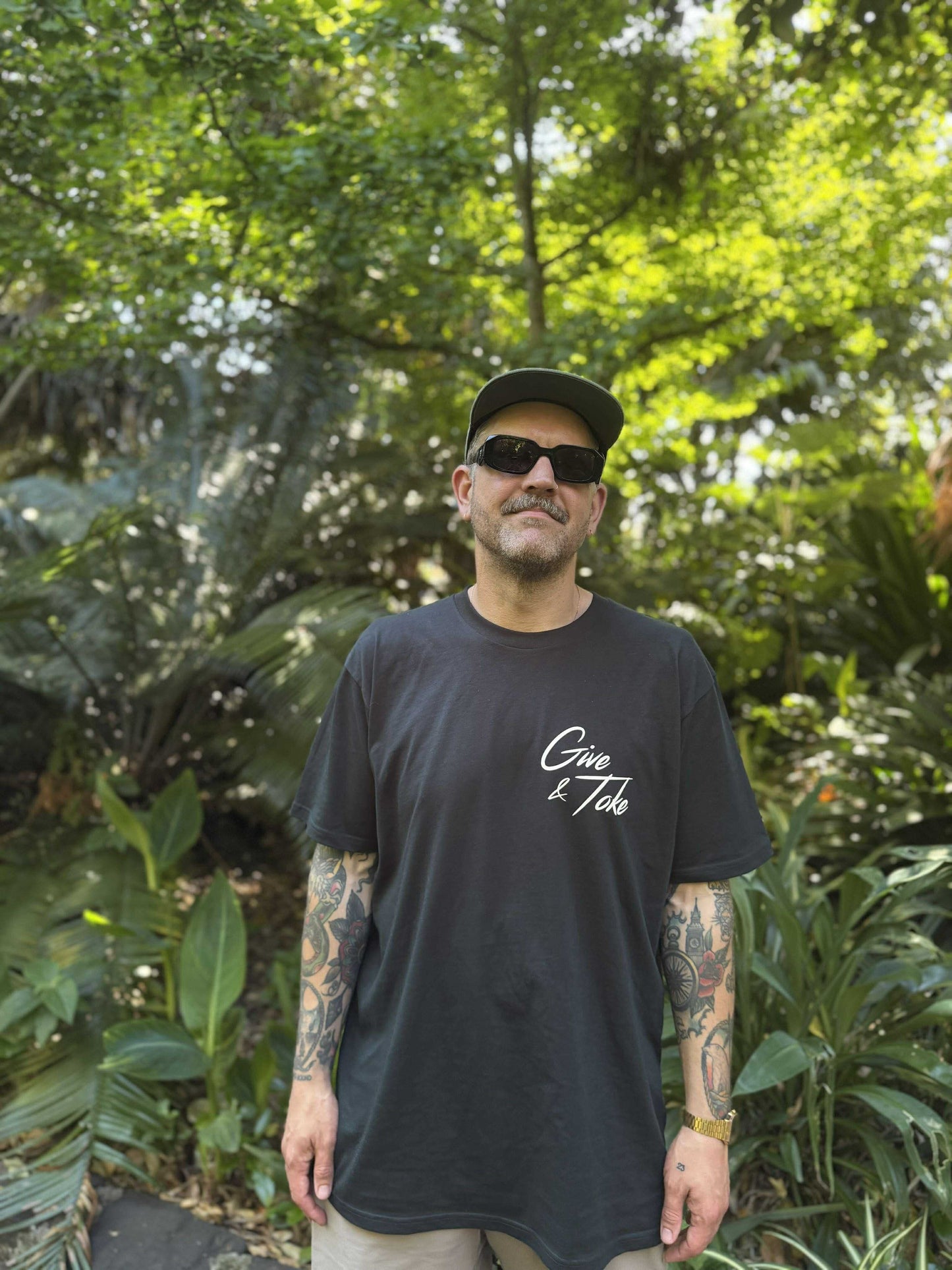 Give & Toke Tee - Pine Green